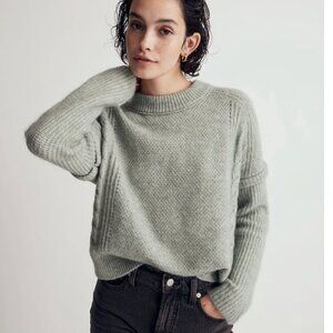 Madewell Light Gray Crew Neck Sweater